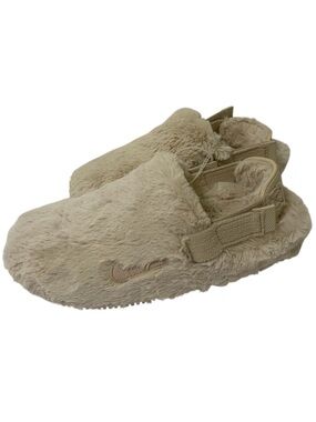 Nike Calm Mule Sanddrift Womans Sz 10 Fur Cream Beige Slides - NWT ***